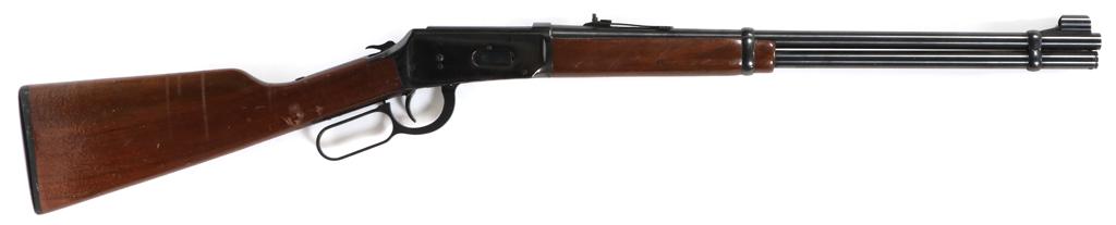 WINCHESTER, MODEL 94, CARBINE, .30-30 CAL: WINCHESTER, MODEL 94, LEVER ACTION CARBINE, .30-30 CAL, L 20" BBL, #376956 Having a blued finish, walnut stock, and forearm. with a 7-round magazine +1 in the chamber. The serial number 376956 dates f