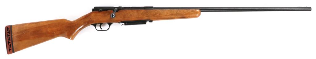 STEVENS MODEL 58 B, BOLT-ACTION SHOTGUN, 410 GAUGE: STEVENS MODEL 58 B, BOLT-ACTION SHOTGUN, 410 GAUGE, L 24" BBLA Stevens Model 68B, bolt-action shotgun, 410 gauge with a 24" barrel with 3" chamber and a one-piece maple stock. Having a blued finish an