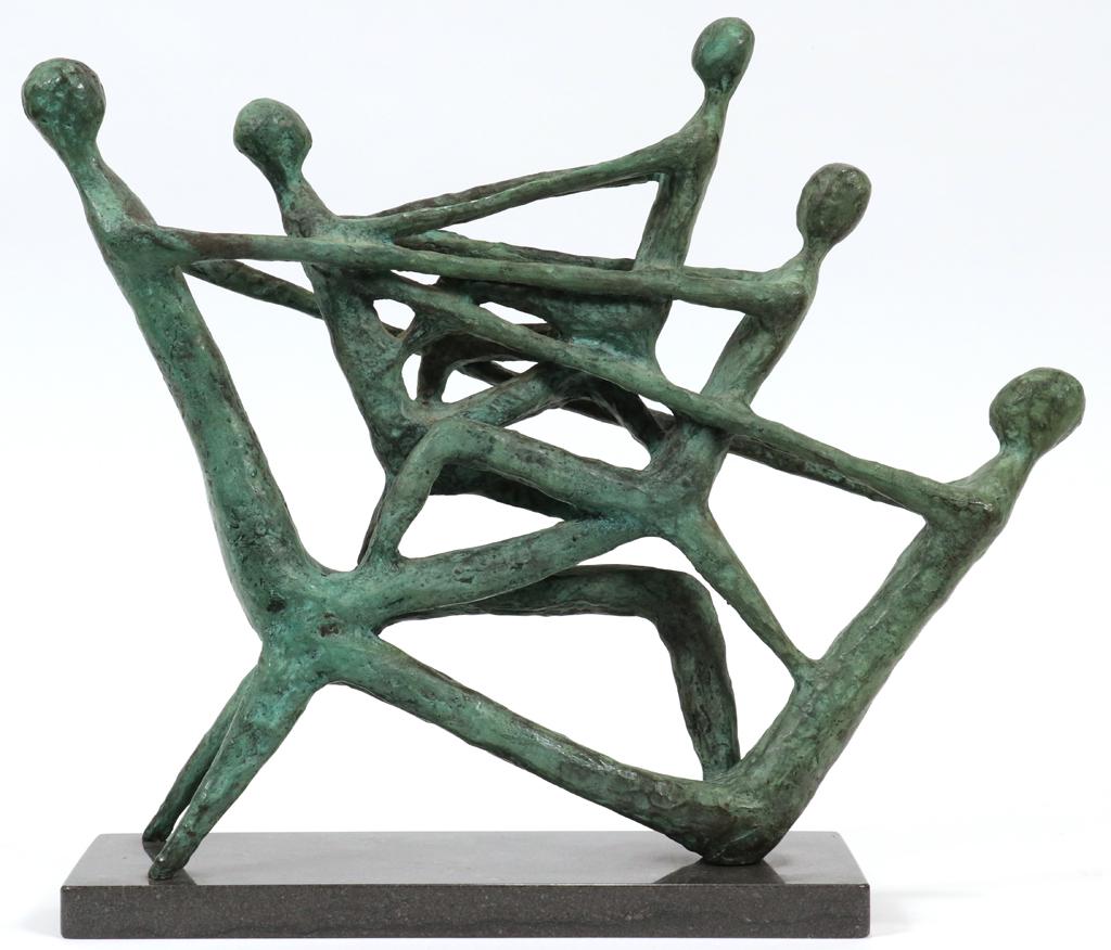 AZRIEL AWRET BRONZE FIGURAL SCULPTURE (1 of 3)