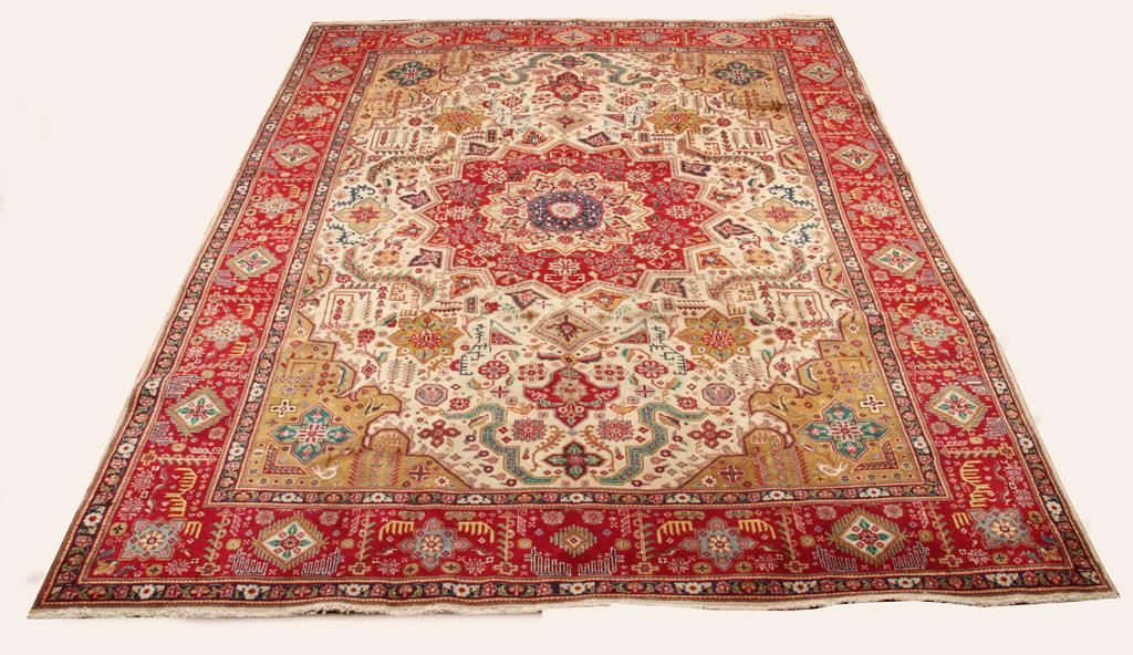 PERSIAN SEMI ANTIQUE TABRIZ RUG, 1950/60 (1 of 4)