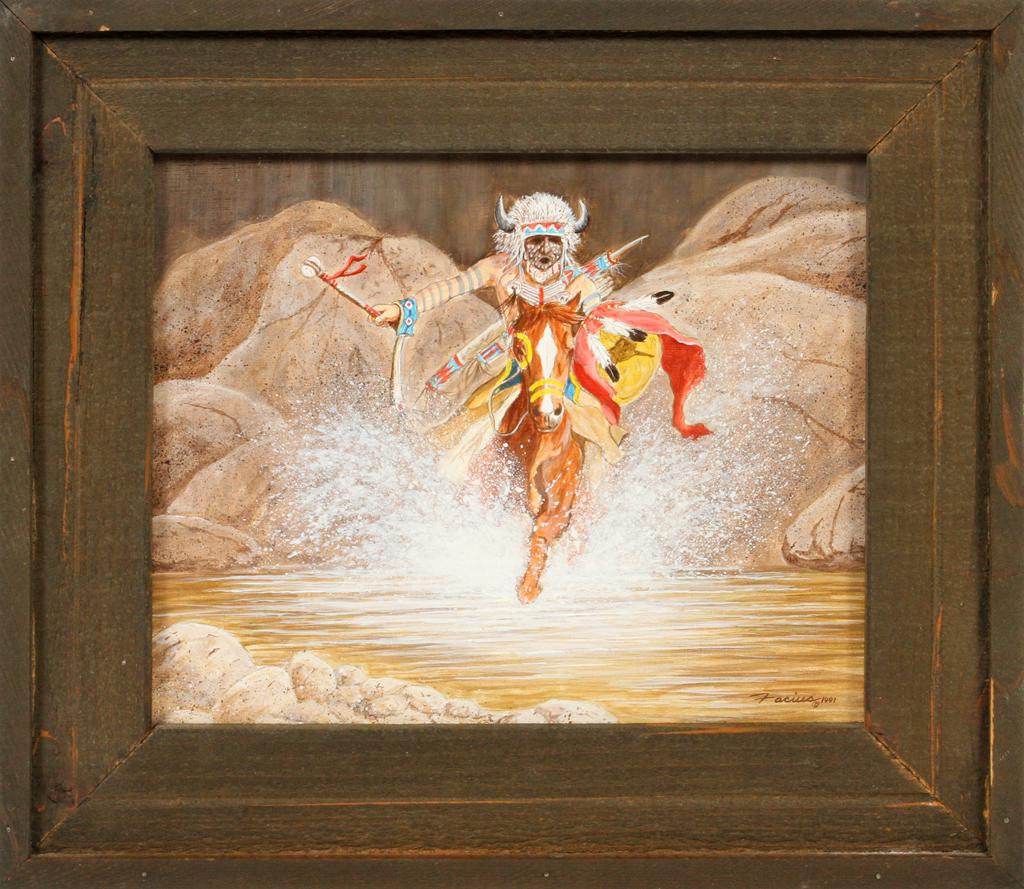 ALAN FACIUS, GOUACHE ON PAPER, 1991 (1 of 3)