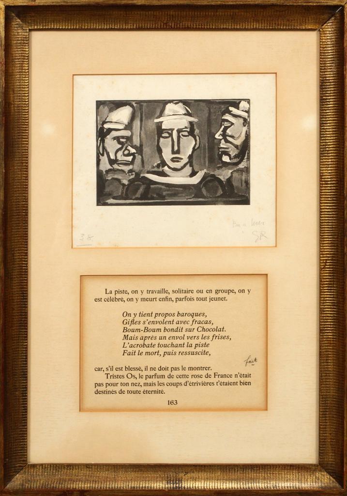 GEORGES  ROUAULT WOOD ENGRAVING, C. 1937 (1 of 4)