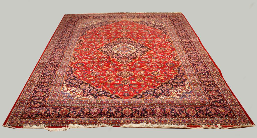 KESHAN PERSIAN ORIENTAL RUG, W 9' (1 of 4)