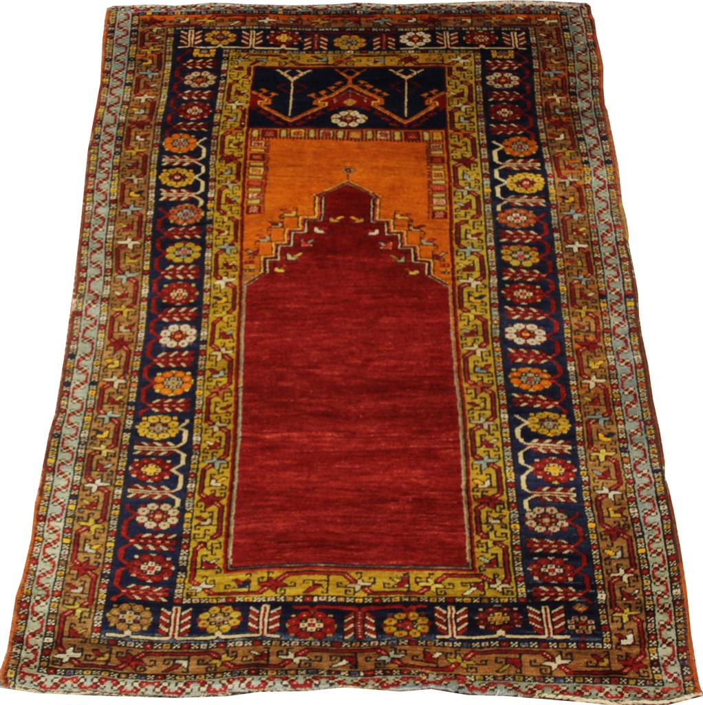 TURKISH WOOL PRAYER RUG, CIRCA 1900 (1 of 4)
