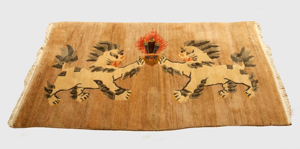 NEPALESE WOOL RUG, W 3', L 5' 5" (1 of 3)