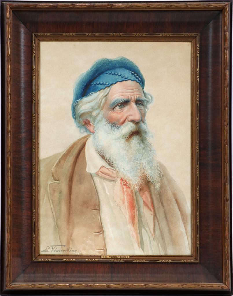 ANTONIO ENRICO FIORENTINO WATERCOLOR ON PAPER (1 of 5)