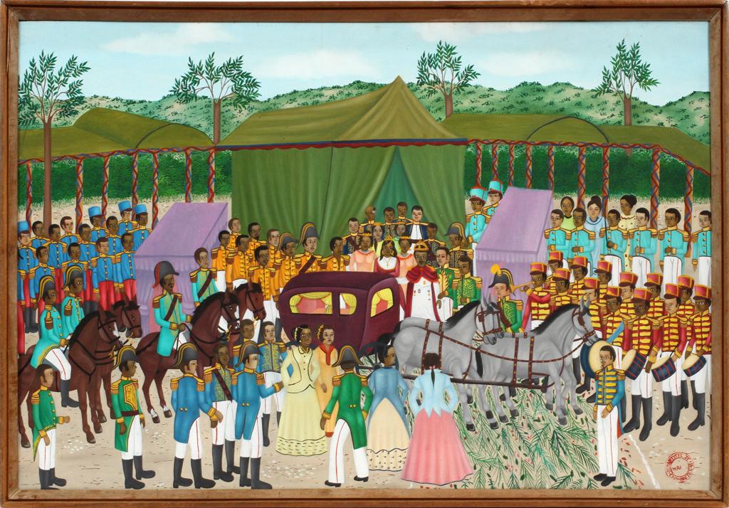 JEAN-BAPTISTE JEAN PAINTING, VILLAGE CELEBRATION (1 of 5)