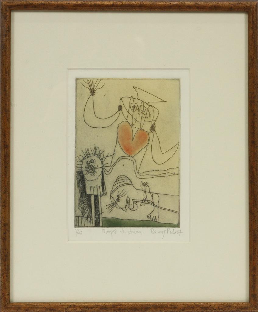 FERNANDO RAMOS PRIDA, ETCHING OREJAS DE LUNA, (1 of 3)