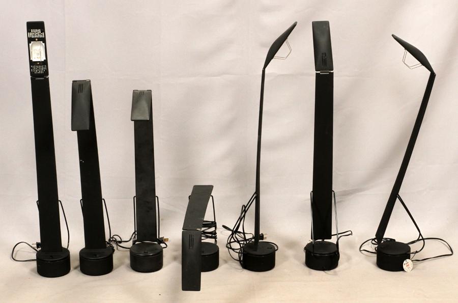 BARBAGLIA & COLOMBO (PAF STUDIO) 'DOVE' LAMPS: BARBAGLIA & COLOMBO (PAF STUDIO) 'DOVE' LAMPS, 7 PCS, H 31"A collection of seven 'Dove' lamps, designed by Mario Barbaglio and Marco Colombo for PAF Studio.