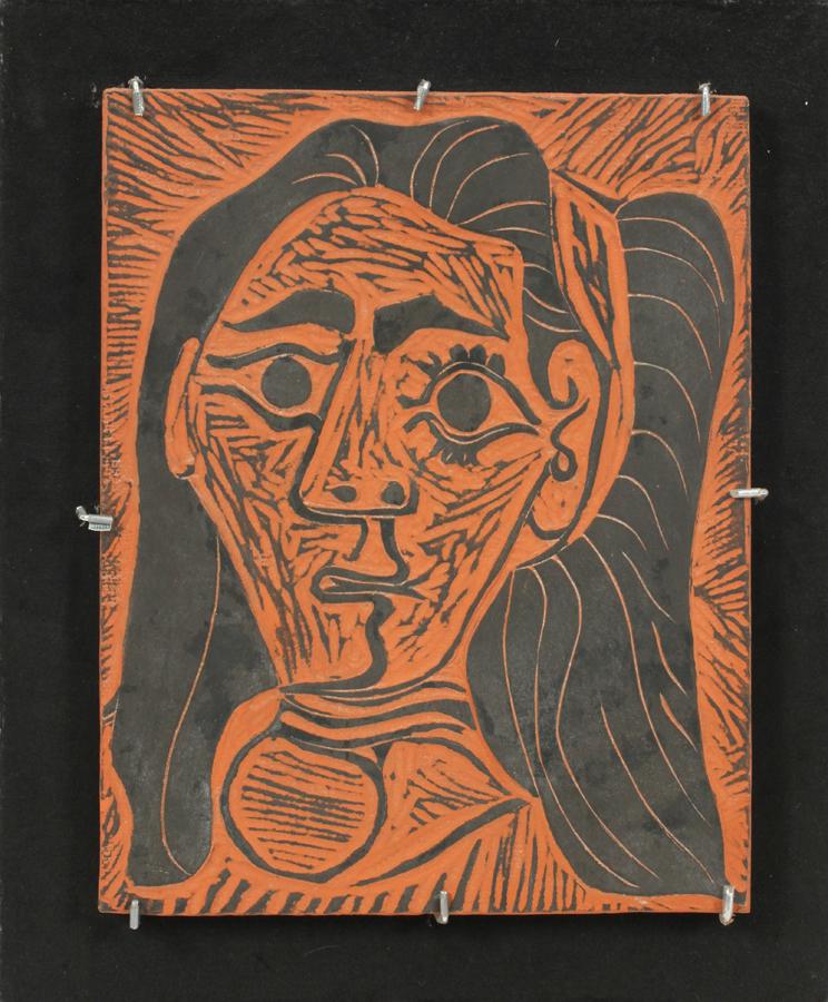 PABLO PICASSO TERRACOTTA PLAQUE, 1964 (1 of 6)