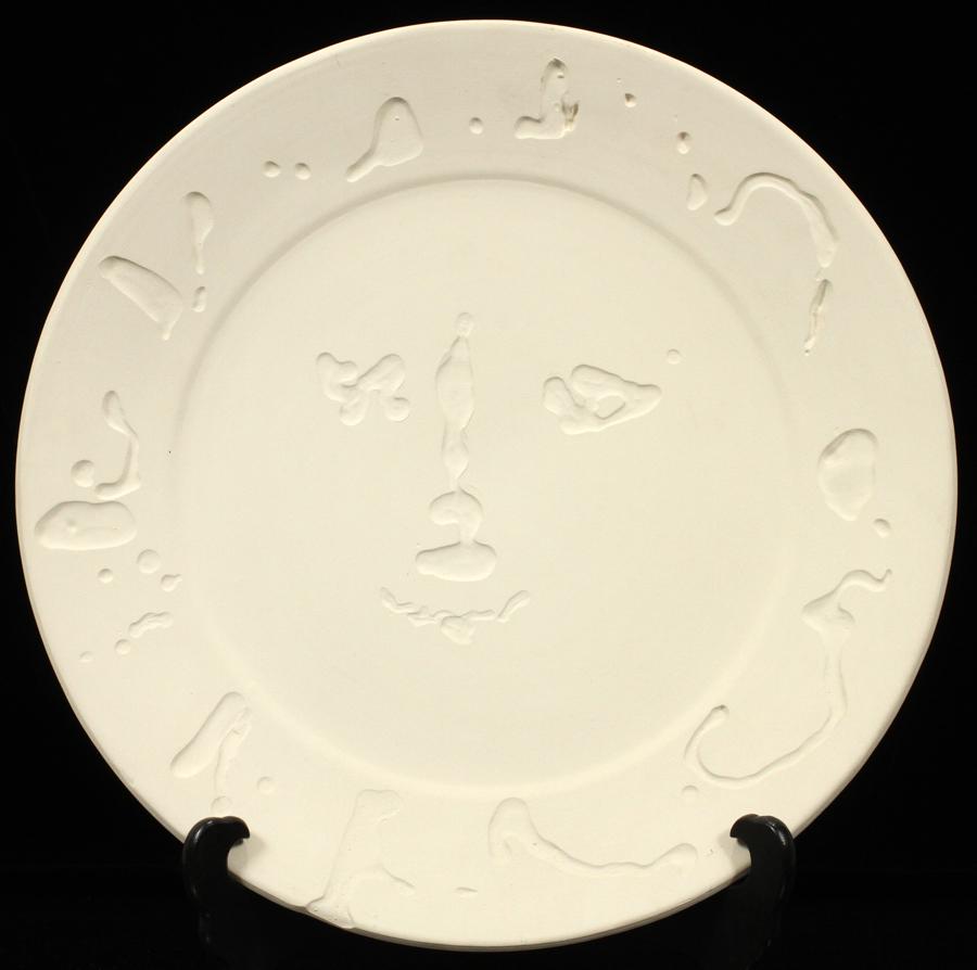 PABLO PICASSO WHITE EARTHENWARE CHARGER, 1956 (1 of 5)