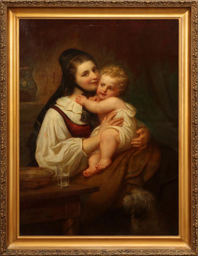 ATTR. TO THEODOR KOPPEN OIL ON CANVAS, 1868 (1 of 8)