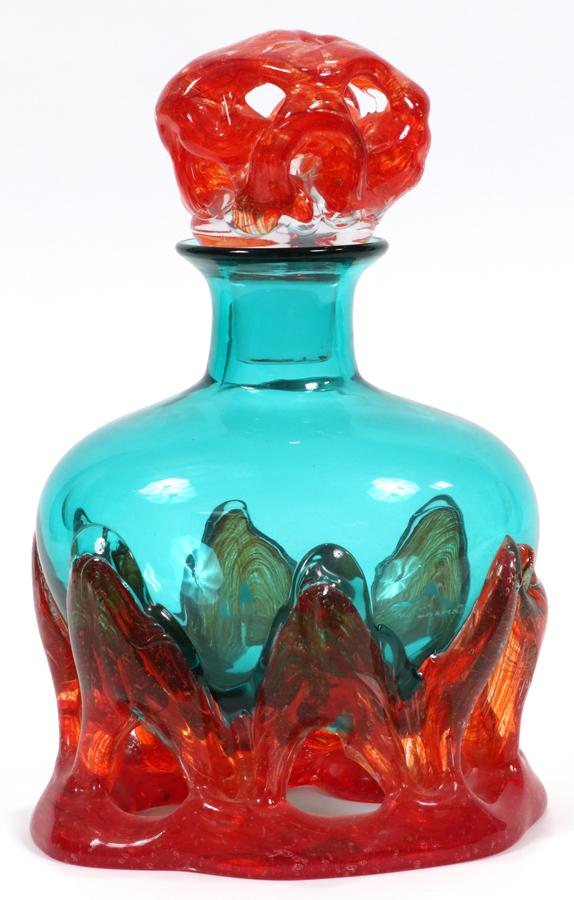 PINO SIGNORETTO MURANO GLASS SCULPTURAL DECANTER (1 of 4)