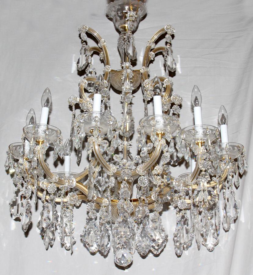 MARIA TERESA CRYSTAL THIRTEEN LIGHT CHANDELIER (1 of 2)