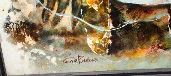 STAN BURNS ACRYLIC "LADY OF THE LAKE" - 2