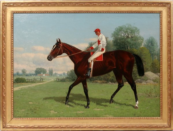H.STULL OILS "DON ALONZ","A BAY RACEHORSE..."