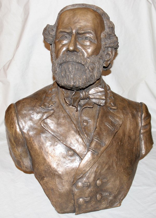 TERRA COTTA BUST OF ROBERT E. LEE, SIGNED