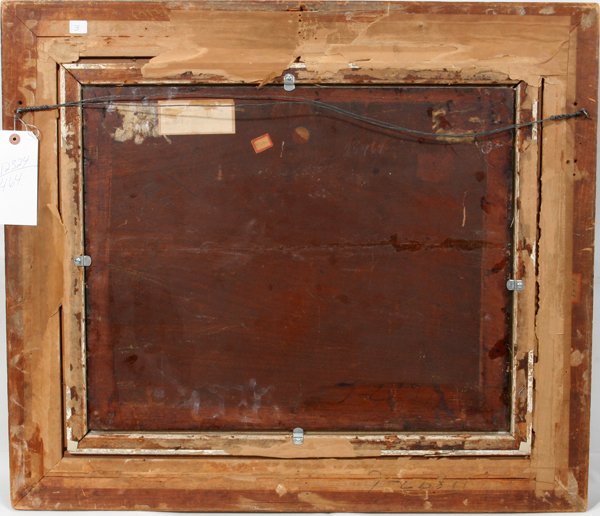 JOAQUIN PALLARES Y ALLUSTANTE OIL ON PANEL - 3