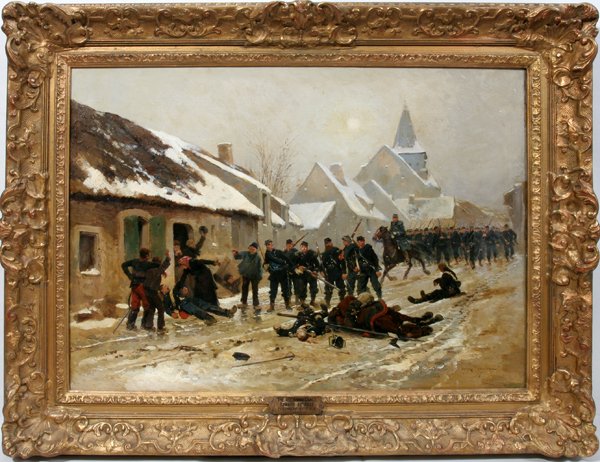 JEAN BAPTISTE EDOUARD DETAILLE OIL ON CANVAS
