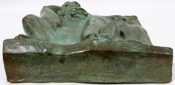MARSHALL FREDERICKS SCULPTURE PLAQUE "MONKEY" - 2