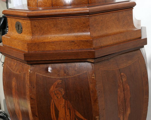 BIEDERMEIER MAPLE & ROSEWOOD JEWELRY CHEST - 4