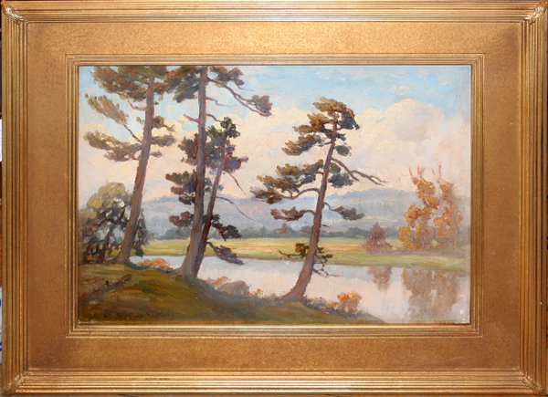CLYDE L. KELLER OIL CALIFORNIA CYPRESS TREES