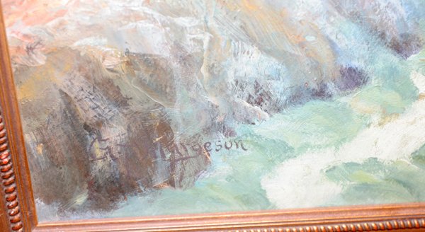GILBERT T. MARGESON OIL ON CANVAS, SEASCAPE - 2