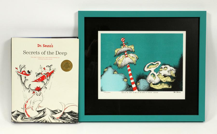 AFTER THEODOR GEISEL LITHOGRAPHIC PRINT & BOOK (1 of 6)