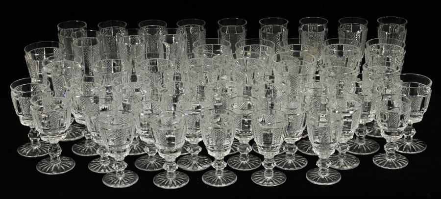 WATERFORD "HIBERNIA" PATTERN STEMWARE, C. 1974 (1 of 5)