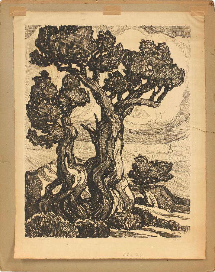 BIRGER SANDZEN LITHOGRAPH ON PAPER (1 of 6)