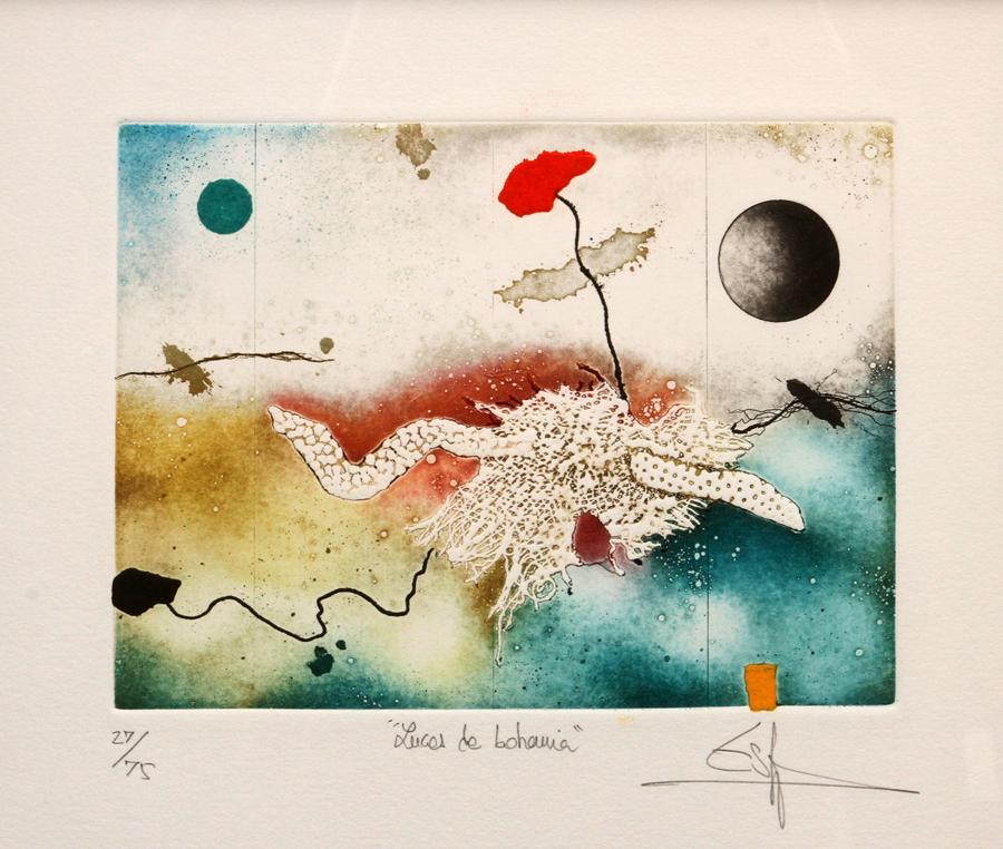 MANUEL J. ESTEP LAFRA AQUATINT ETCHING ON PAPER (1 of 4)