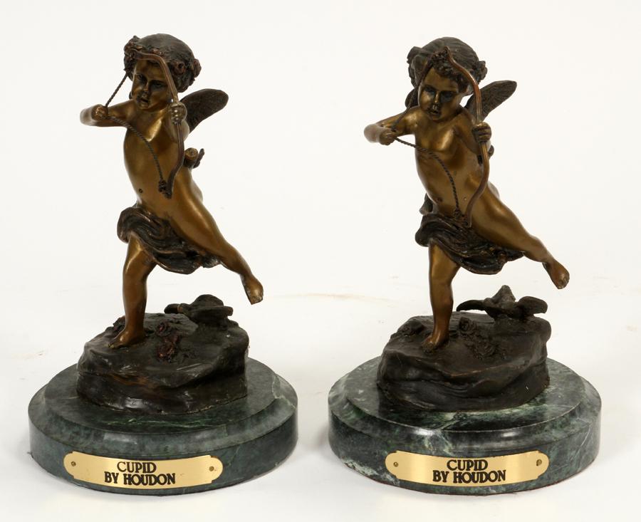 AFTER JEAN ANTOINE HOUDON, BRONZE CUPID (1 of 4)