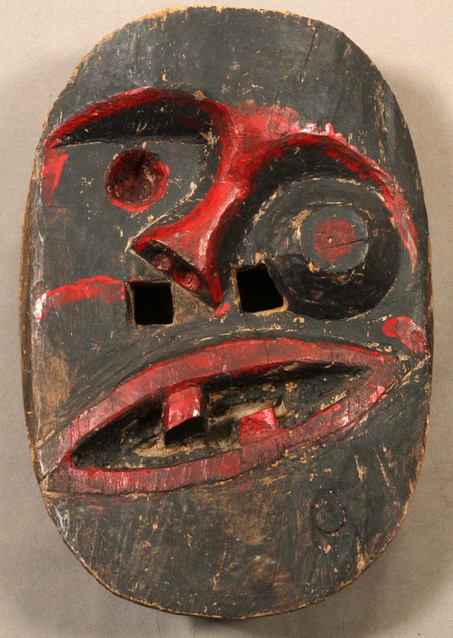 PACIFIC ISLAND WOOD MASK, H 12.5", W 9" (1 of 3)