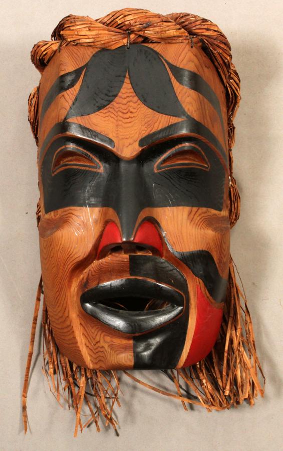 PACIFIC NORTHWEST WOOD MASK, H 13", W 10" (1 of 4)