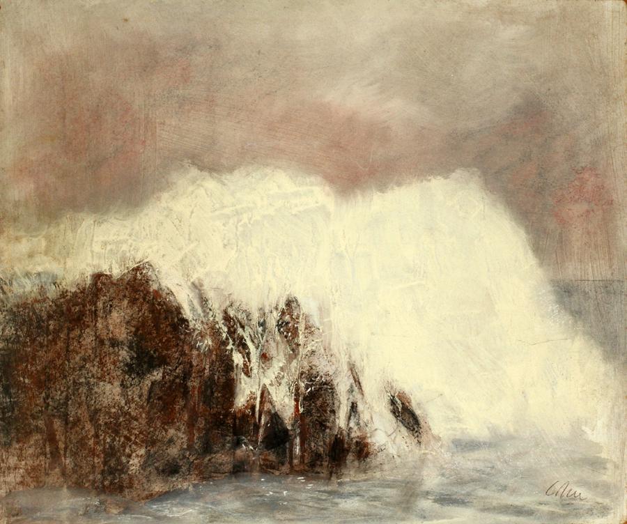 HAROLD COHN OIL ON MASONITE, SEASCAPE (1 of 3)