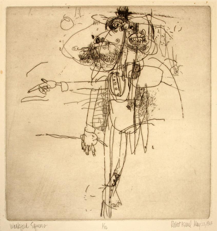 ROBERT ISRAEL ETCHING ON PAPER, 1963 (1 of 3)