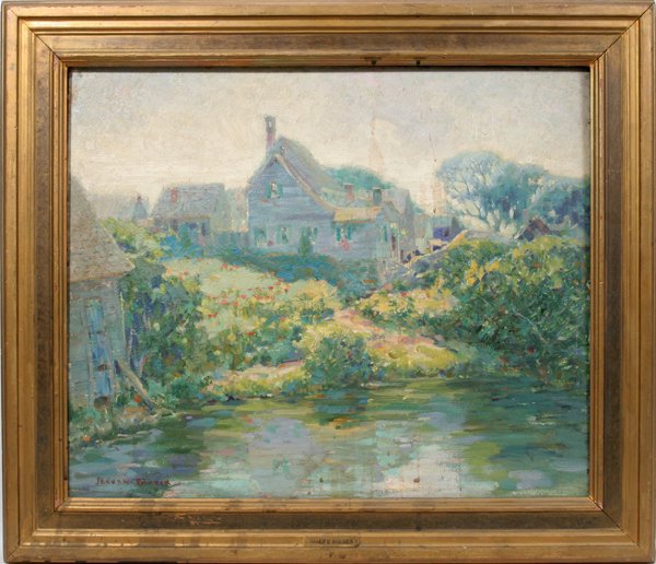 JOSEPH PIERRE BIRREN OIL "LITTLE GREY HOUSE"