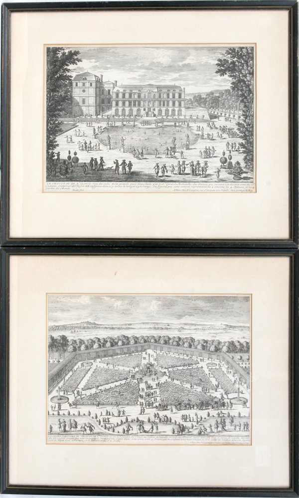 ETCHINGS FOUNTAIN OF VENUS CASTLE OF ST.CLOUD
