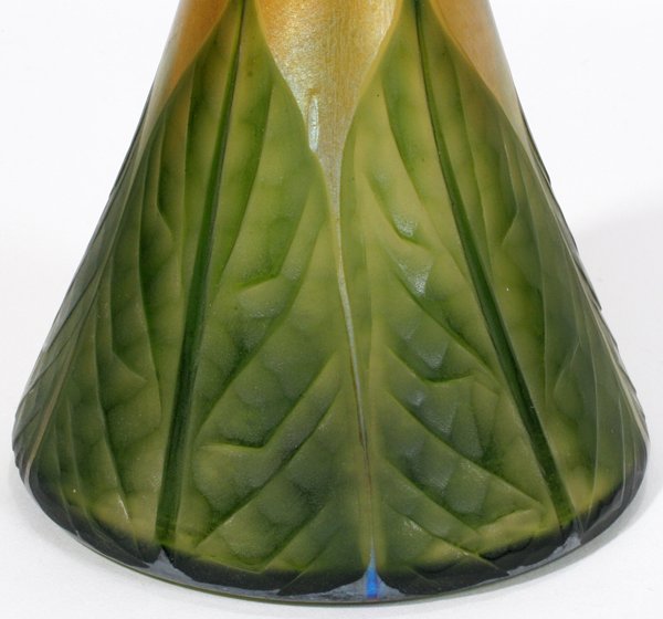 LC TIFFANY FURNACES INC. GOLD FAVRILE VASE - 2