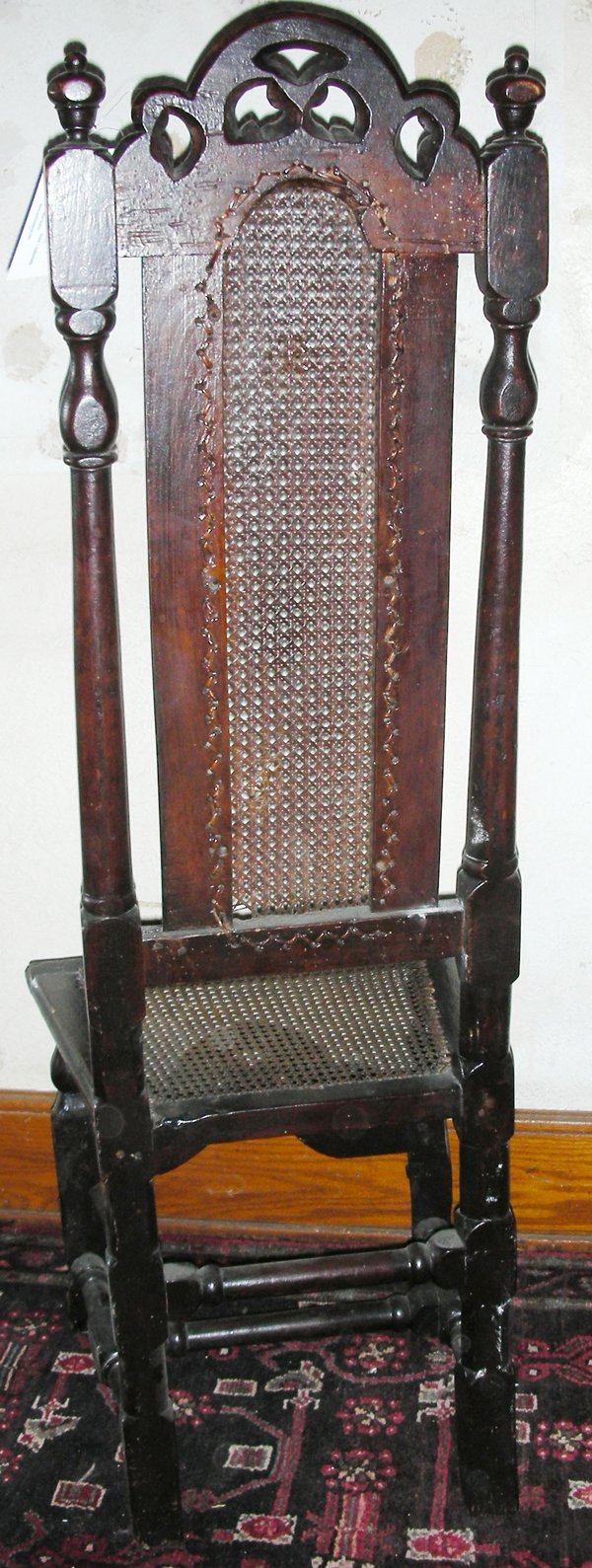 ENGLISH MAHOGANY HIGH BACK SIDE CHAIR - 2