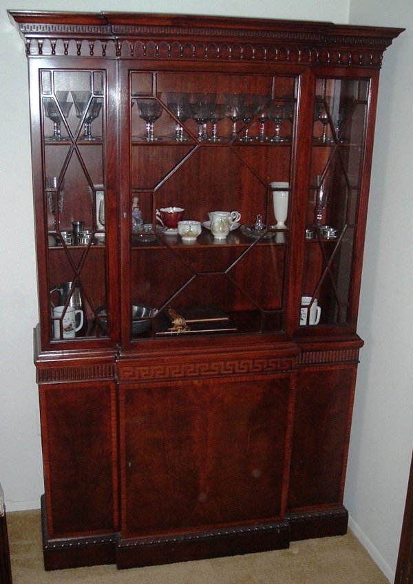 BERKEY & GAY MAHOGANY DINING SET, NINE PIECES - 2