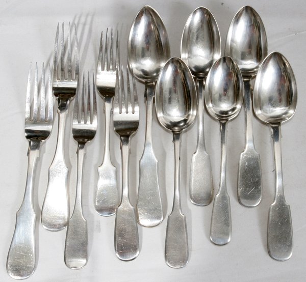RUSSIAN SILVER FORKS & SPOONS, P. OVCHINNIKOV - 2