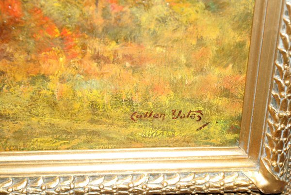 CULLEN YATES, N.A. OIL ON CANVAS LANDSCAPE - 2