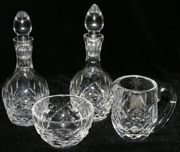 Waterford & Stuart Crystal Grouping, 4 Pcs