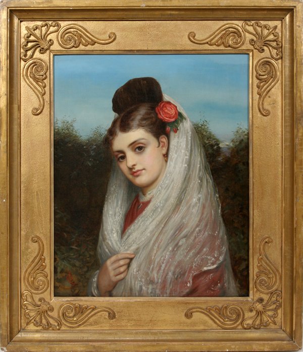 CHARLES SILLEM LIDDERDALE OIL A SPANISH WOMAN
