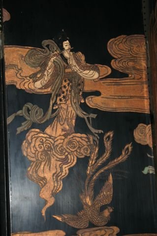 JAPANESE LACQUER EIGHT-PANEL SCREEN, H 8' - 7