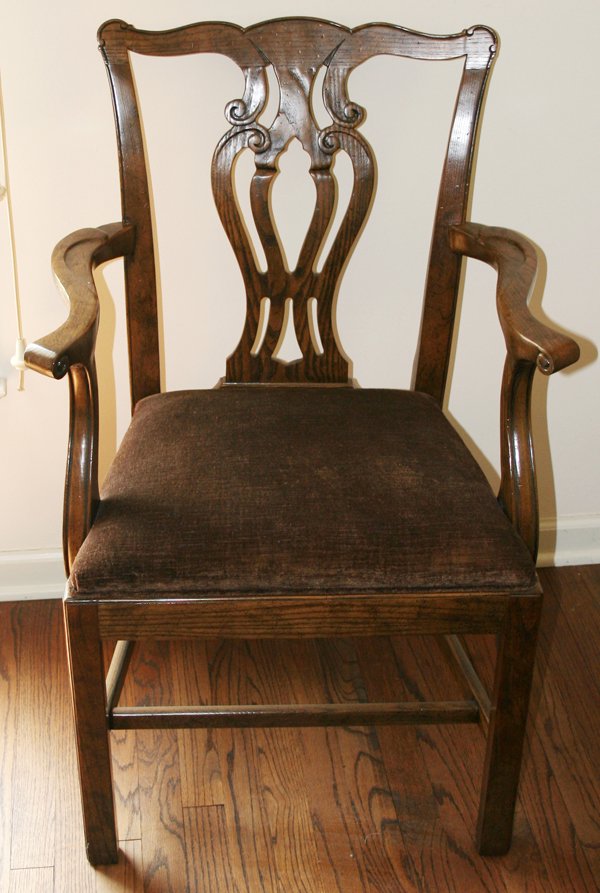 BAKER FURNITURE CO. OAK DINING CHAIRS SIX - 3