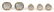 DAVID YURMAN GOLD & STERLING CUFFLINKS AND SET