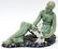 "AKRON O. WPA" GLAZED TERRACOTTA FIGURE, C. 1935
