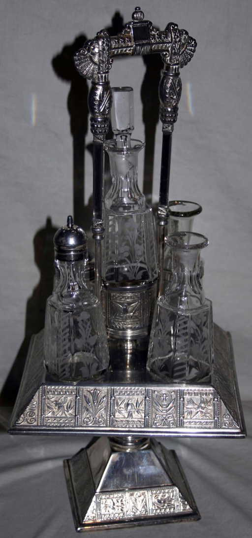 101364 PAIRPOINT MFG. CO. SILVERPLATE CRUET STAND